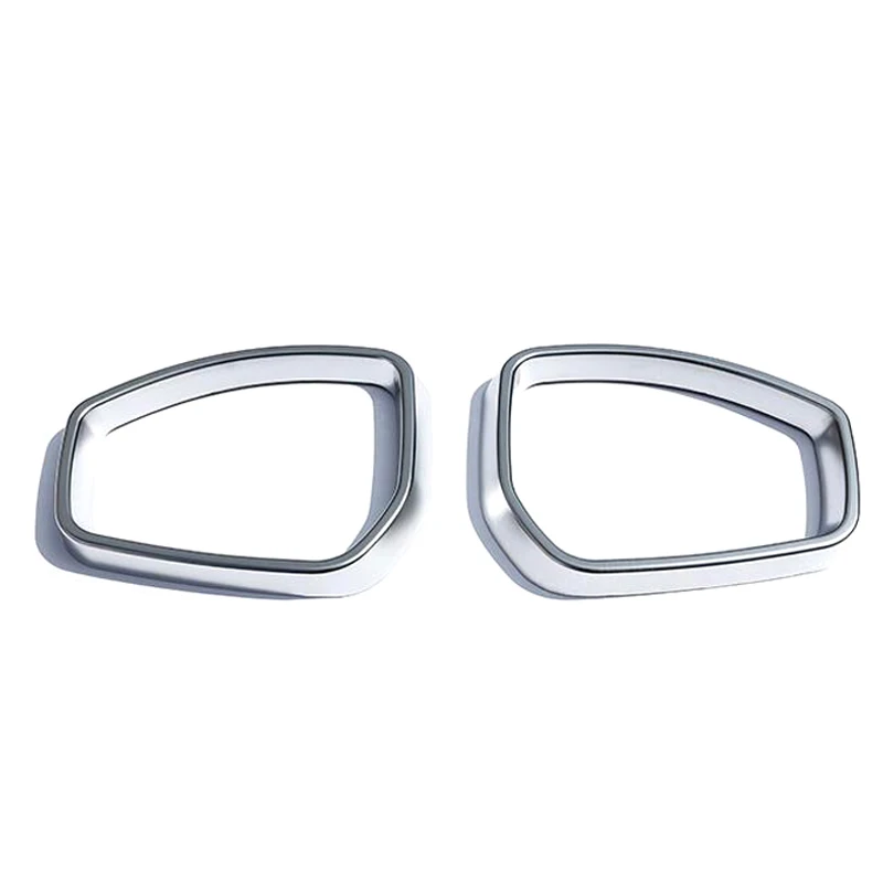 

For Jaguar F-Pace f pace X761 2016 2017 ABS Chrome Rearview Mirror Visor Cover Trim 2pcs