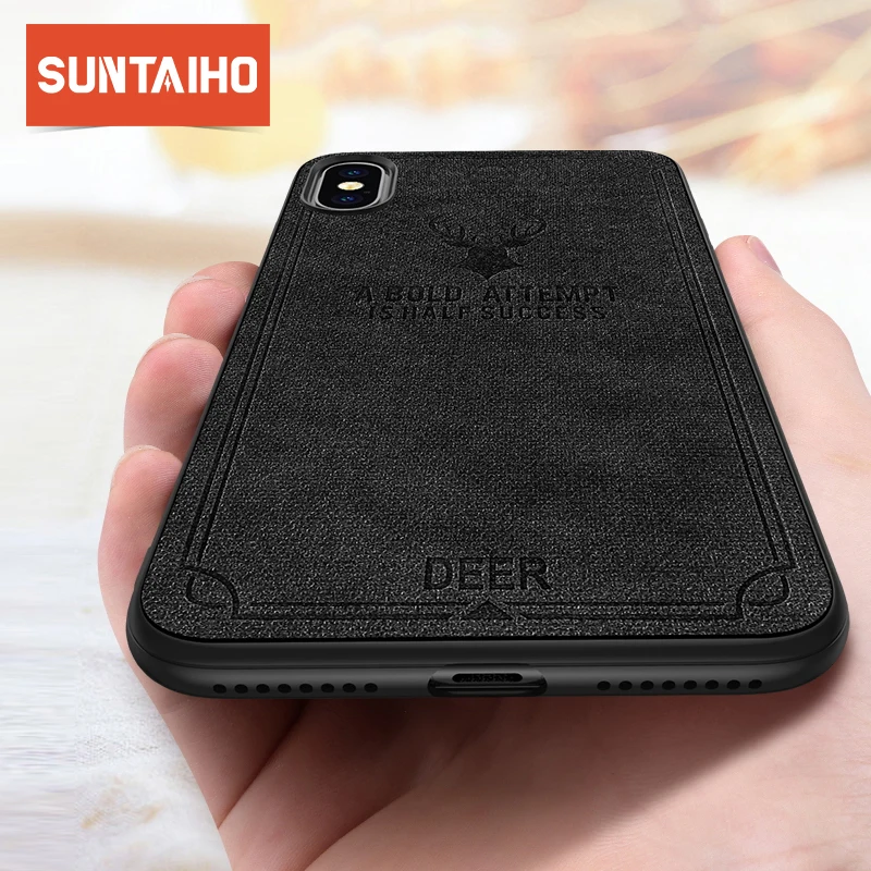 Suntaiho Canvas Silicone Phone Case for iphone X 8 8 Plus Cloth Skin Soft TPU Case for iphone 6 6s 7 7 Plus X back cover case Suntaiho Canvas Silicone Phone Case for iphone X 8 8 Plus Cloth Skin Soft TPU Case for iphone 6 6s 7 7 Plus X back cover case