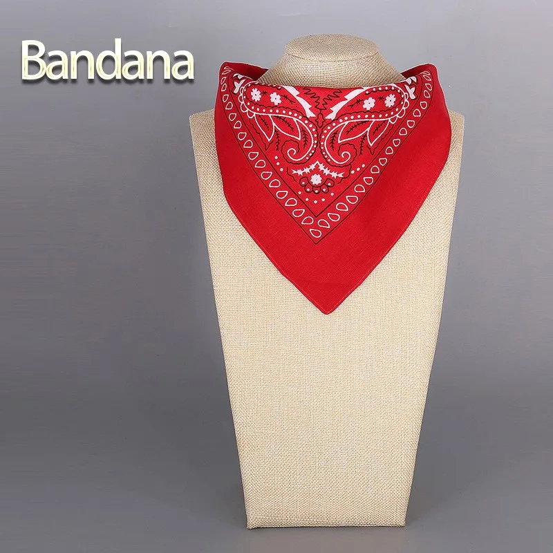 2016 Cotton Bandana Scarf Square Head Scarf Women Men 