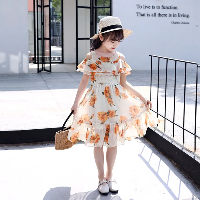 

Teenage Girls Dress 2019 Summer Bohemia Kids Dresses for Girls Off Shoulder Party Princess Children Dress 4 6 8 10 12 13 Years