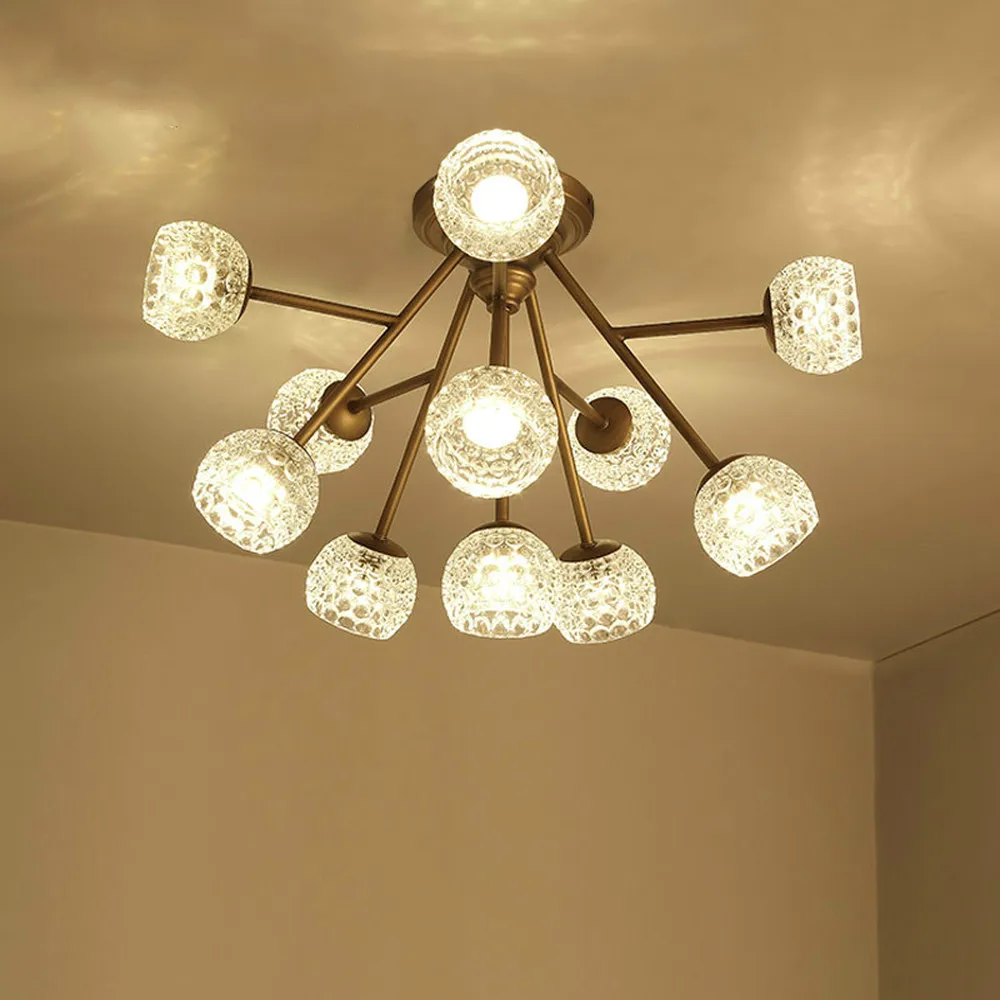 

Restaurant led nordic style ceiling lamp living room atmosphere simple light in the bedroom iron pineapple LU8211921