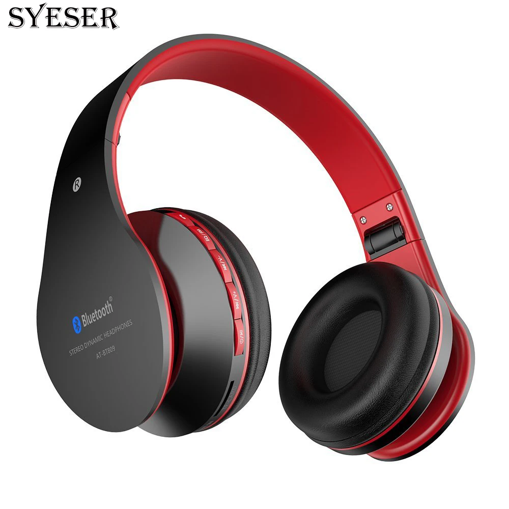 SYESER Wireless Headphone Stereo sound Bluetooth Headset with Micophone support TF Card For
