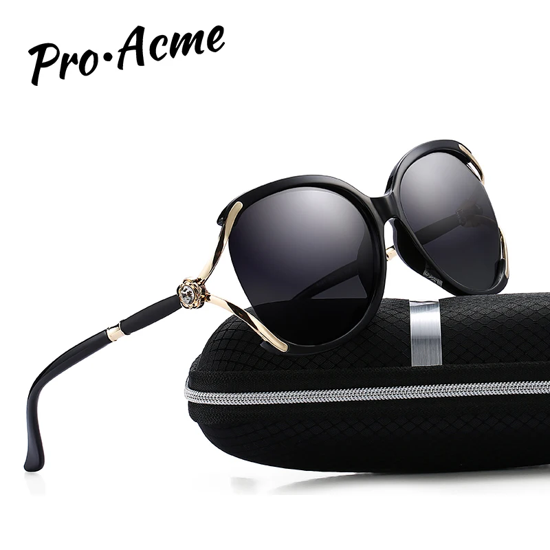 

Pro Acme Fashion Oversized Polarized Sunglasses for Women Butterfly Frame Ladies Sun Glasses Driving Travel Eyewear UV400 P1038