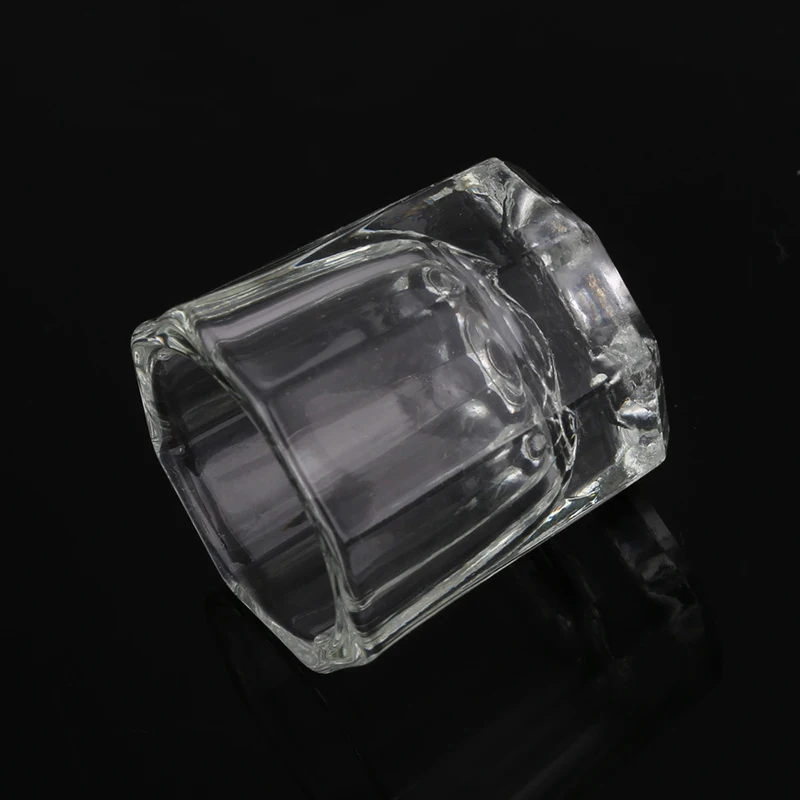 1 шт. акриловая кристаллическая посуда для дизайна ногтей, акриловый контейнер для жидкостей, Хрустальная чаша с оттенком, художественное оборудование, чашки, прозрачные инструменты