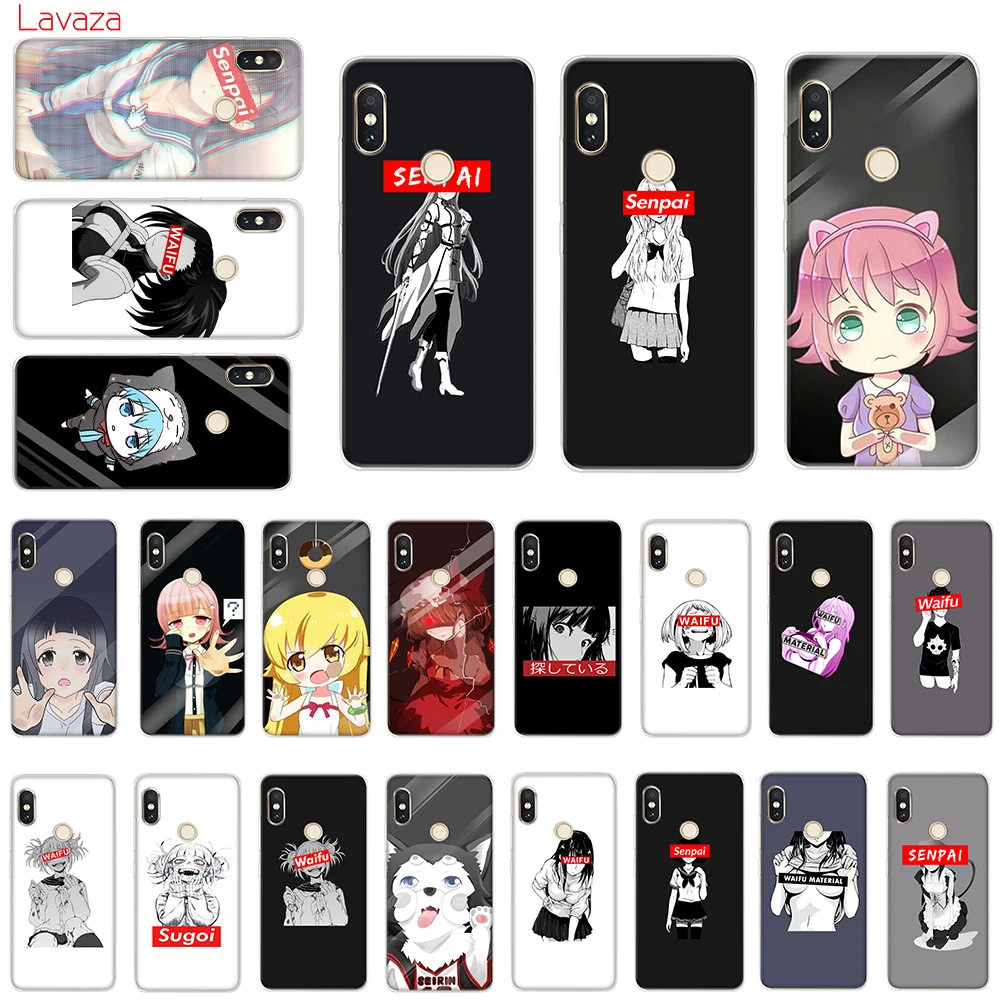Жесткий чехол Lavaza Sugoi Senpai Anime Waifu для POCOPHONE F1 Xiaomi A2 8 9 SE Lite A1 Max 3 Redmi Note 7 Pro | Мобильные