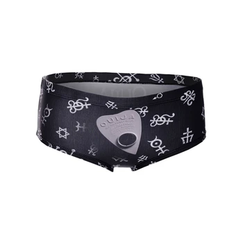 

Black Mysterious Divination Hot Sexy Female Lingerie Thongs Briefs Cute Print Women Underwear Interesting Panties For Lady
