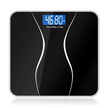 

Bathroom Floor Body Scale Glass Smart Household Electronic Digital Weight Balance Bariatric LCD Display 180KG/50G factory price