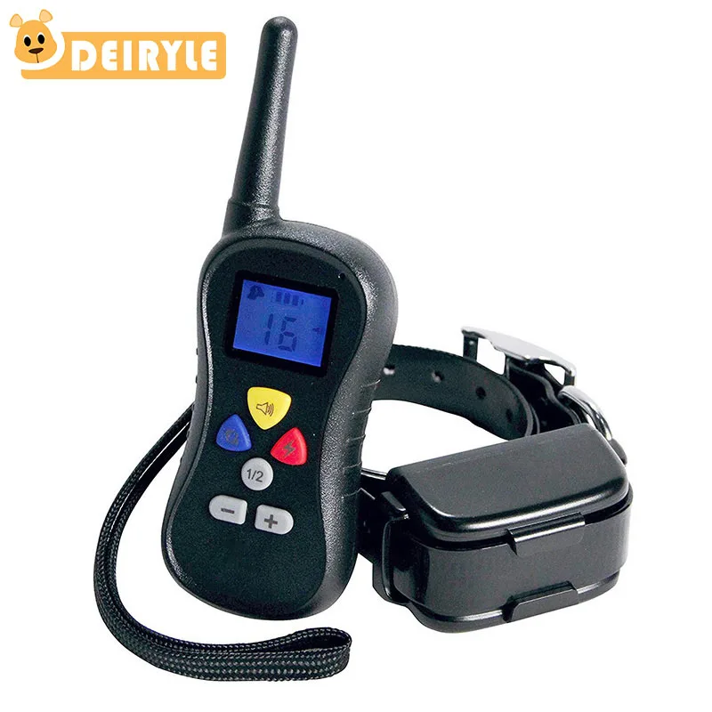 

DEIRYLE Dog Training Collar with Remote 500m Rechargeable and Waterproof Electric Pet Training Shock Collar,Vibrating Dog Collar