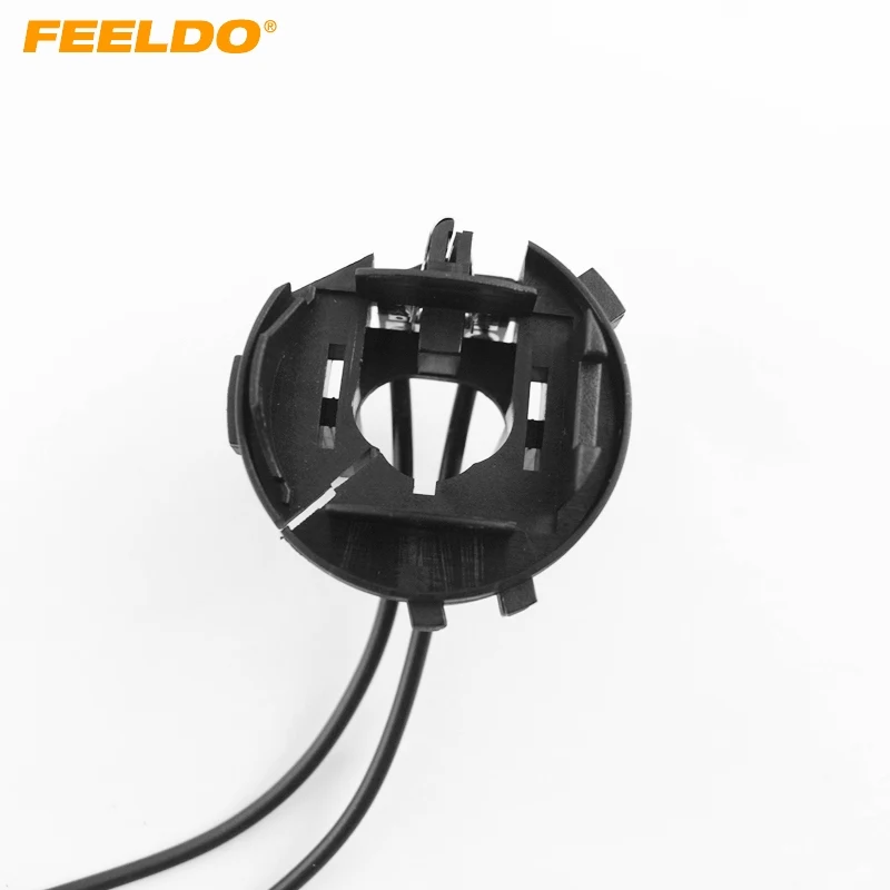 

FEELDO 2Pcs Car Bulbs Socket Conversion Adapter For Volkswagen MK7 Golf7/GTI H7 HID Xenon Bulbs Holders Adapters #1369
