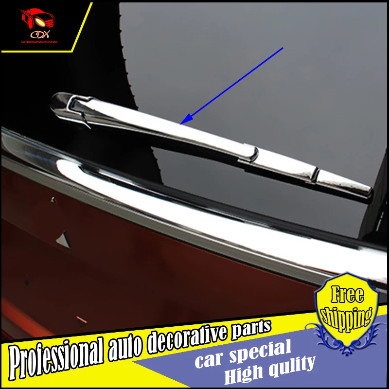 Car styling ABS Chrome Rear window Wiper Cover trim for Mitsubishi