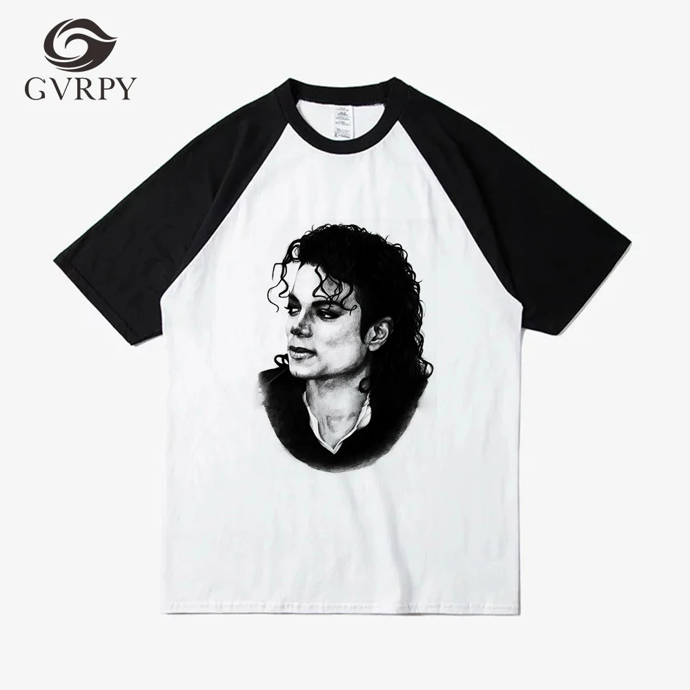 

Michael Jackson Printed 2018 Fashion Basic Clothing Men Women T Shirt Unisex Loose Casual Short Sleeve Summer Harajuku Tee shirt