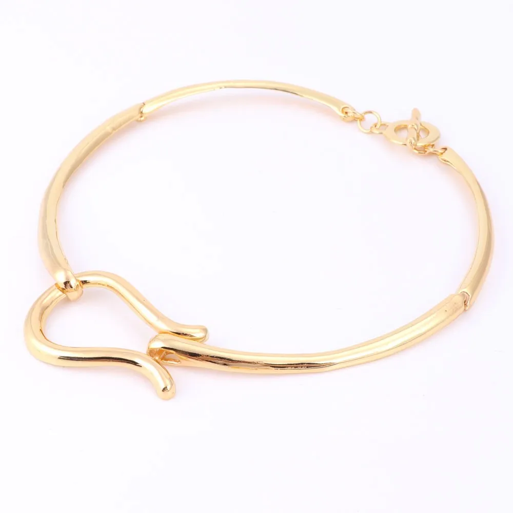 Модные Ювелирные наборы для женщин золотого цвета колье ожерелье серьги браслеты из колец свадебный набор вечерние аксессуары