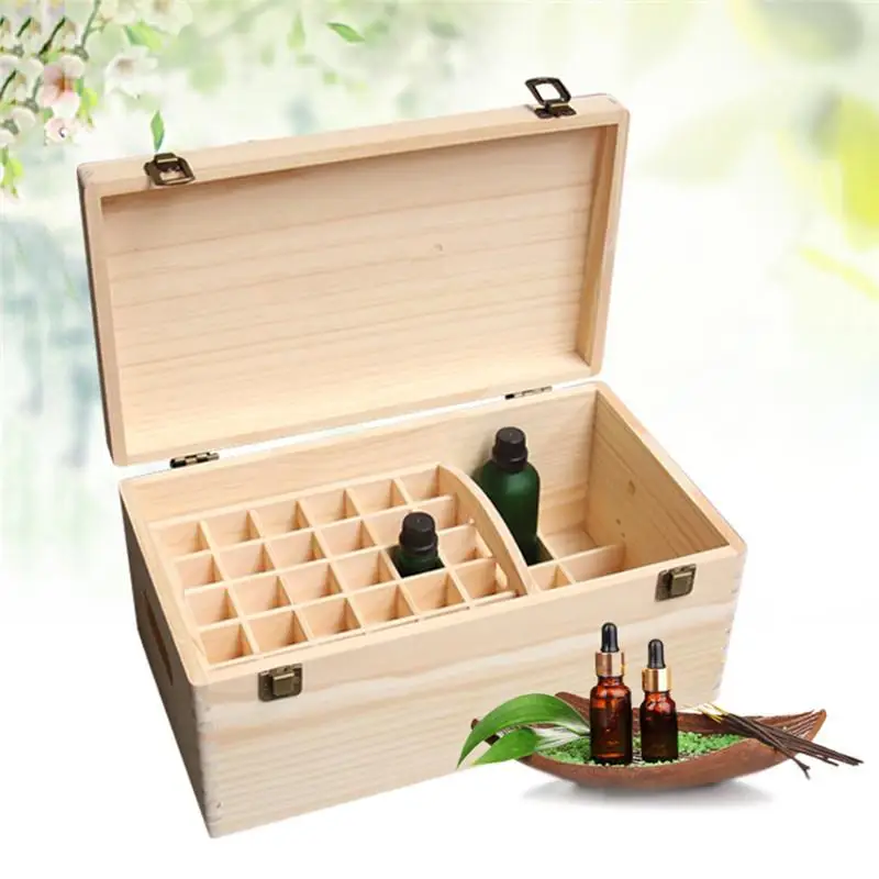 CHUWUJU 12 18 21 25 деревянный ящик для хранения эфирных масел организации ароматерапия из натуральной древесины сосны ручной работы