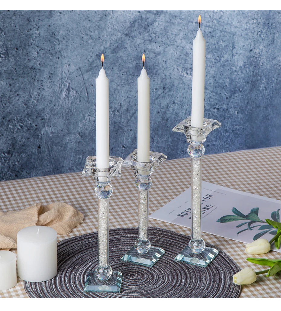 Modern  transparent candle holders 03