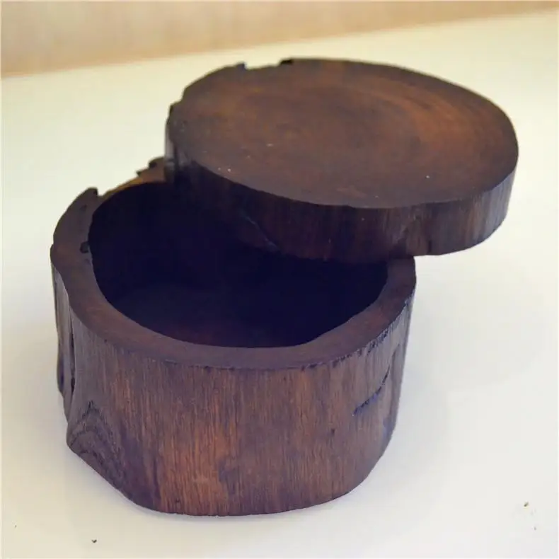 Teak handicrafts ashtray decoration box jewelry box desktop decoration southeast wind
