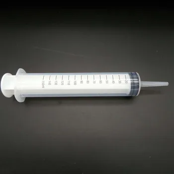 

Mayitr Plastic Syringe Plastic & Silicone Syringe 150ml Syringe Reusable Large Hydroponics Nutrient Measuring & 70cm Tube