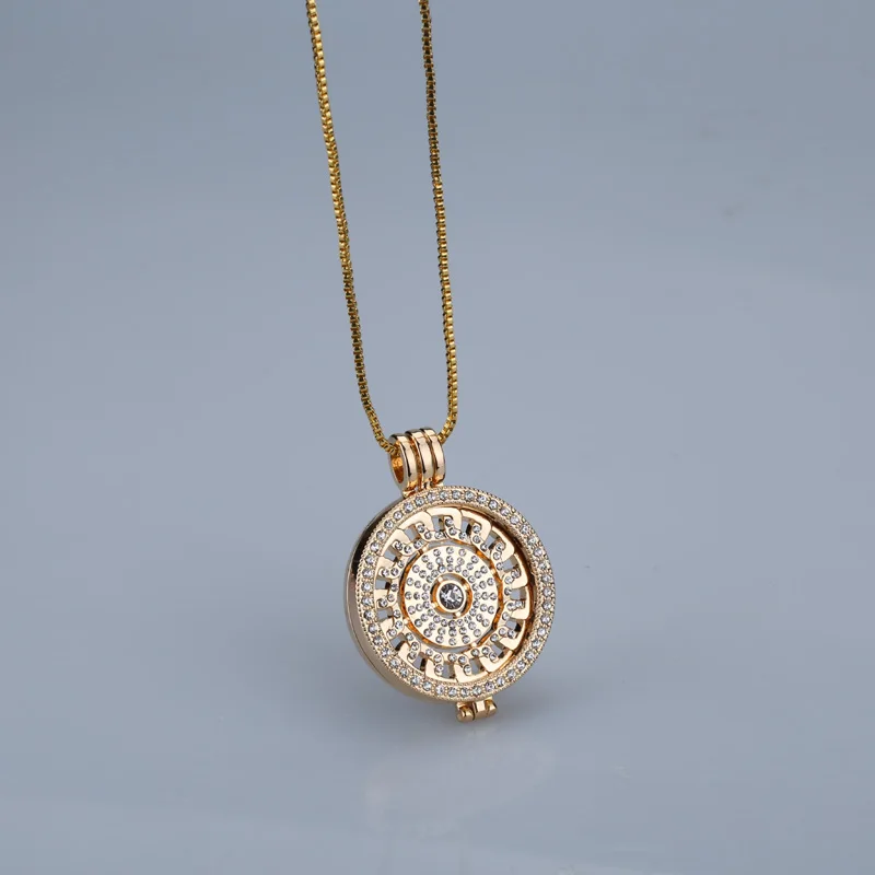 Новое Розовое золото interc hangeable ожерелье 35 мм модное ожерелье подходит для моего 33 мм монеты кристалл диск для рамки кулон женский подарок - Окраска металла: gold
