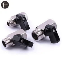 Медный мини-шаровой клапан 1/" 3/8" 1/" BSP с наружной резьбой и внутренней резьбой, воздушный компрессор, шланг управления Mayitr для воздушного масла и воды