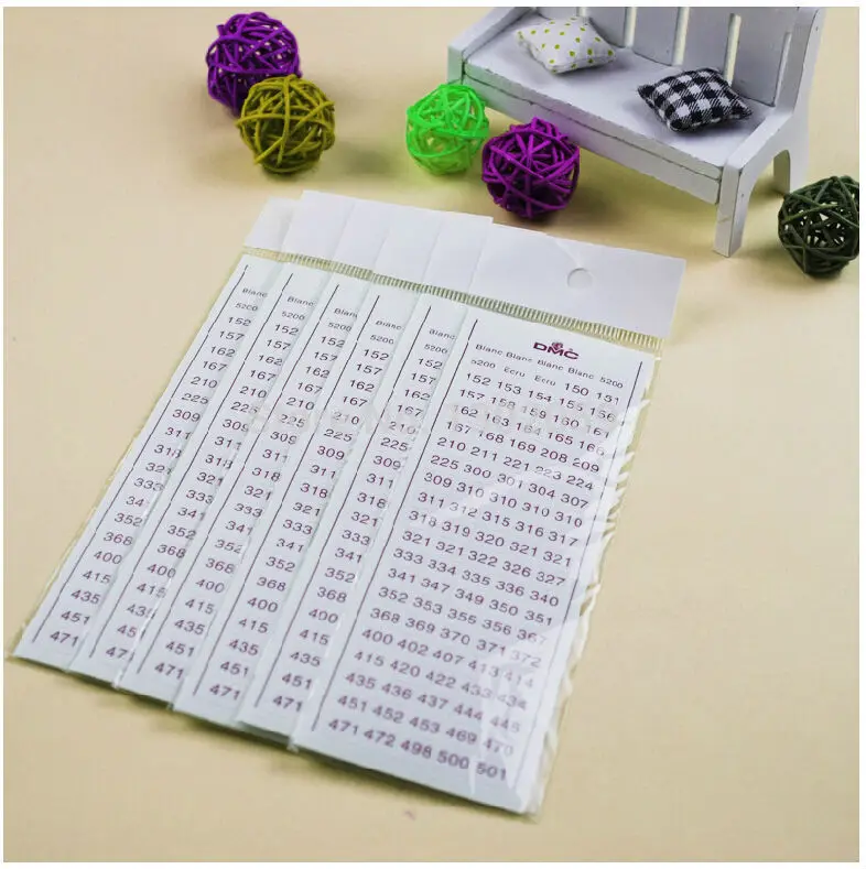 Новинка Фабричный магазин нить DMC номер стикер вышивка крестом шелковые