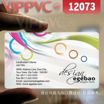 

12073 customize business cards - matte faces transparent card thin 0.36mm