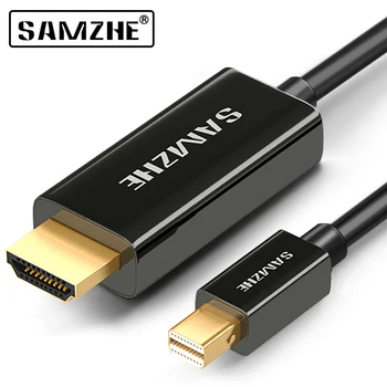 

SAMZHE Mini Displayport to HDMI Cable Adapter Mini DP to HDMI Converter Cable Thunderbolt to HDMI Cable Adapter 4K