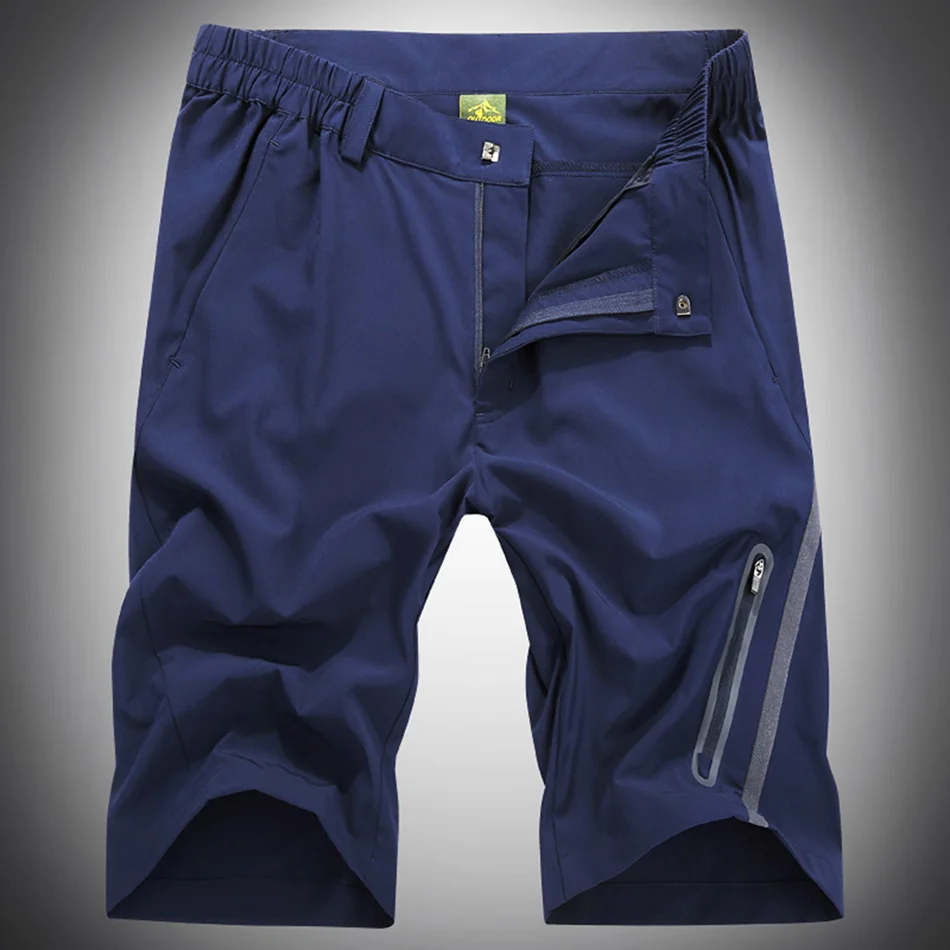 Men s Quick Dry Shorts Summer Aesthetic Style Side Zip Pocket Twill Beach Semi-formal Tide Available Belt Breathable Enjoying