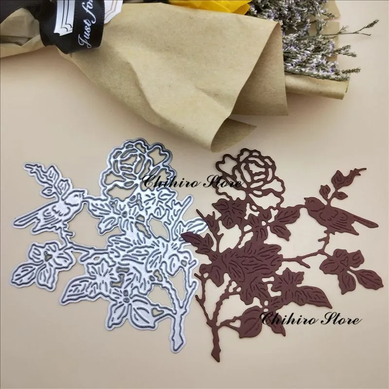 

Flowers Roses Metal Cutting Dies New for Scrapbooking DIY Album Embossing Folder Paper Card Maker Template Stencils