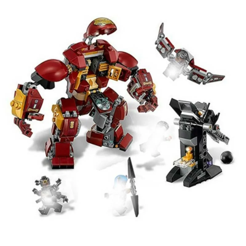 

07102 420pcs legoing Marvel Super Heroes Batman Iron Man Hulk Building Blocks Compatible 76104 Brick Toy For Children DBP525
