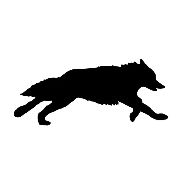 18.5*7.8 CM Running Wolf Silhouet Auto Styling Decal Cool Creatieve