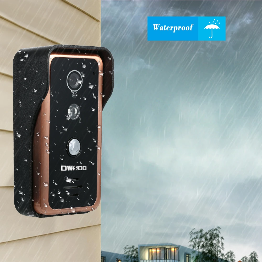 OWSOO 9 &quotмонитор проводной WIFI видео дверной звонок Домофон система входа с 1000TVL IR CUT