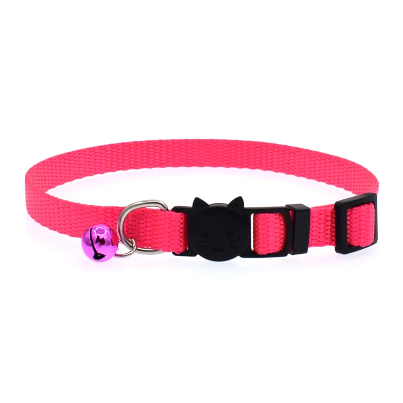 Breakaway Nylon Cat Collar with Bell Quick Clasp Kitten Safety Buckle Adjustable Nylon Small Dogs Cats Neck Strap Pet Supplies Breakaway Nylon Cat Collar with Bell Quick Clasp Kitten Safety Buckle Adjustable Nylon Small Dogs Cats Neck Strap Pet Supplies
