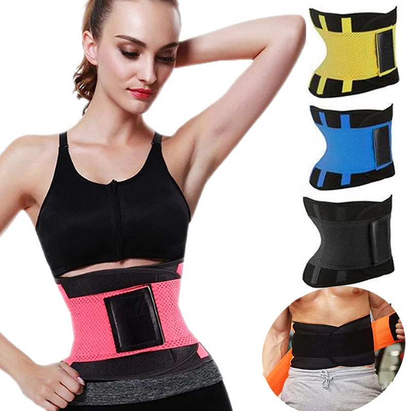 

Women And Men Adjustable Waist Support Belt Neoprene Lumbar Back Sweat Belt Fitness Belt Waist Trainer