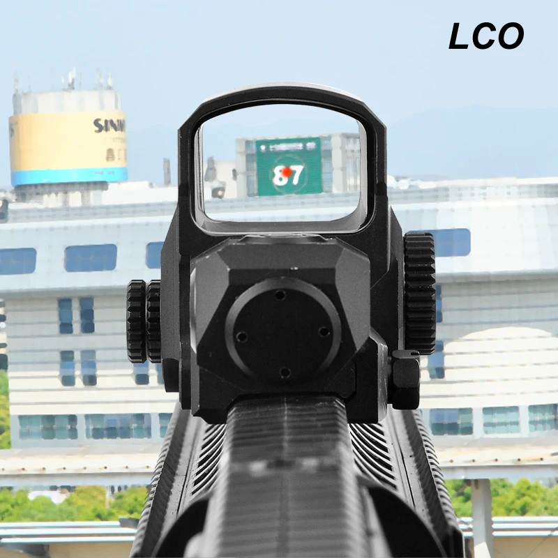 

Lco New Improved Tactical Red Dot Sight Reflex Hologlaphic Rifle Scope Fits 20mm Rail Mounts Hunting Sniper