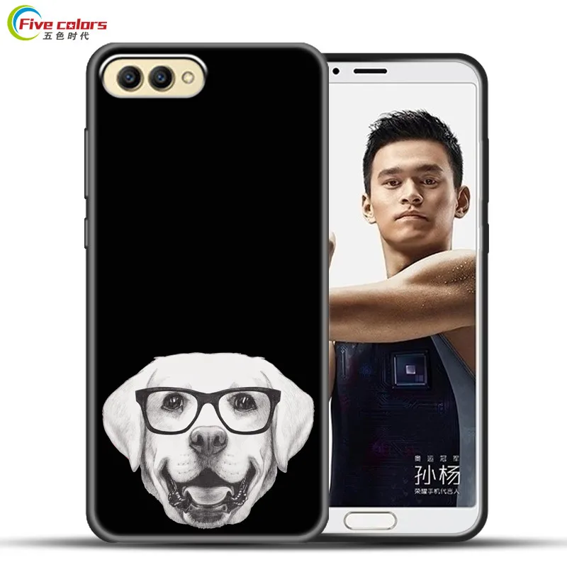 Чехол с мультипликацией для huawei Honor вид 10 чехол 360 полная защита Мягкий