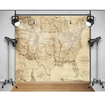

Board gluing map photography studio background Vinyl cloth High quality Computer printed newborn backdrop