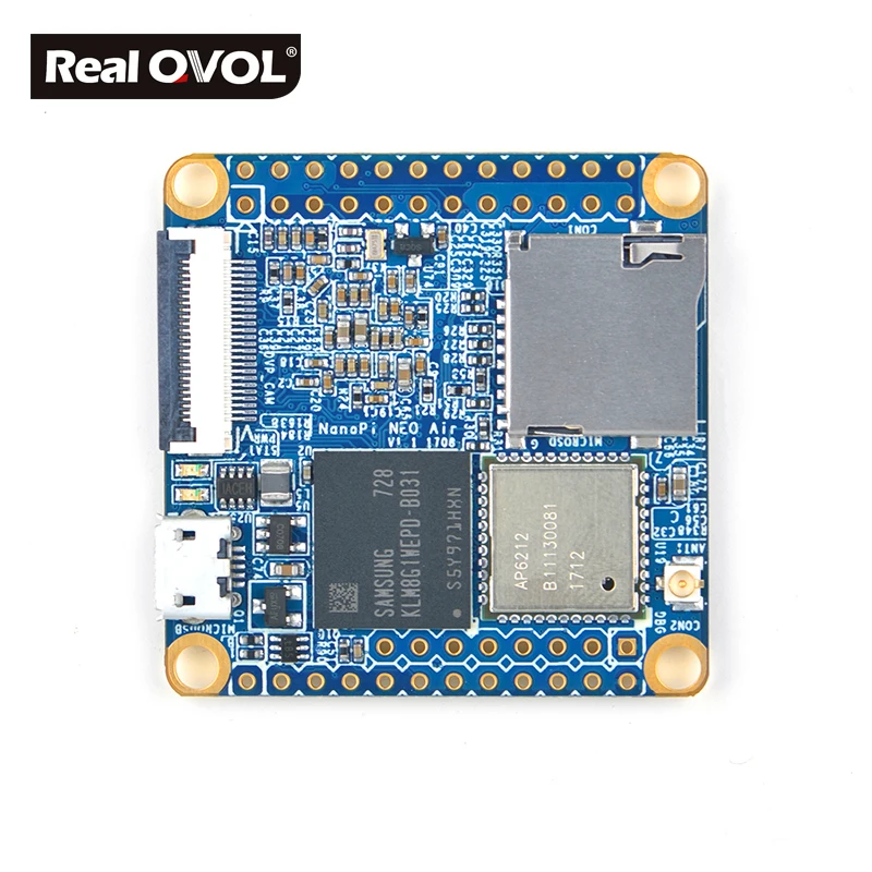 Online RealQvol FriendlyARM NanoPi NEO Air 512 mb RAM WIFI   Bluetooth, 8 gb 32 gb eMMC Allwinner H3 Quad core Cortex A7