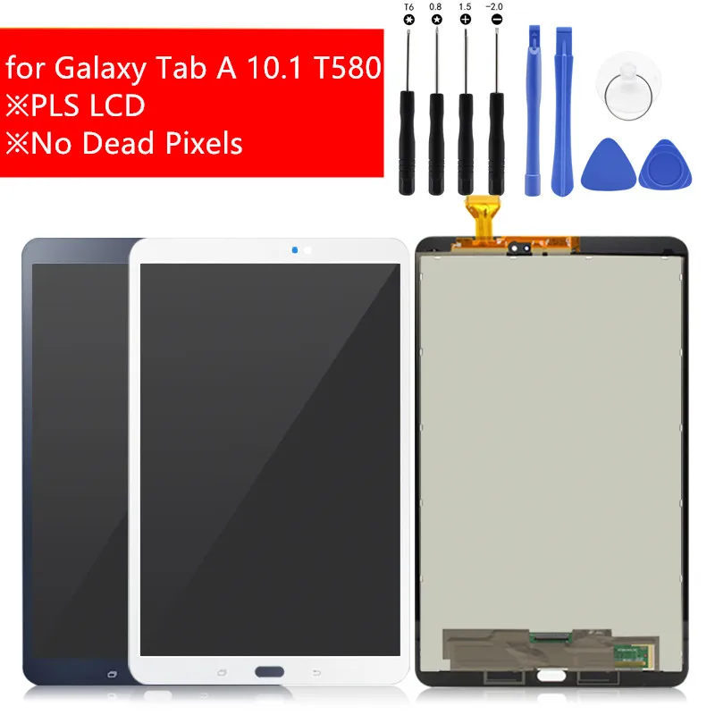 

For Samsung Galaxy Tab A 10.1 LCD Display Touch Screen Assembly LCD Display for Galaxy Tab A 10.1 T580 T585 SM-T580 SM-T585
