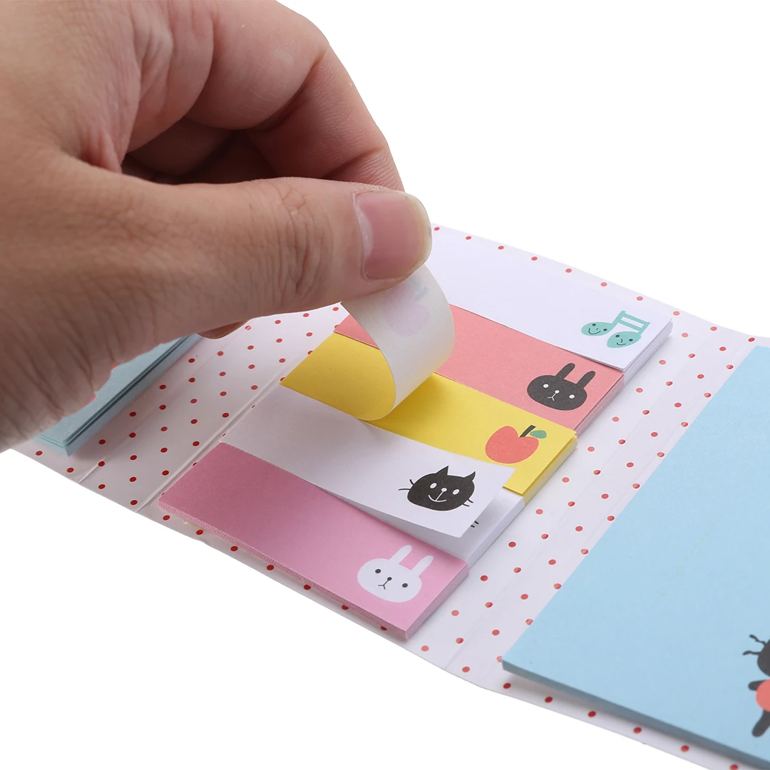1pc Cartoon Sticker Animals Sticky Notes For Kids Bookmark Marker Memo Index Tab Flags