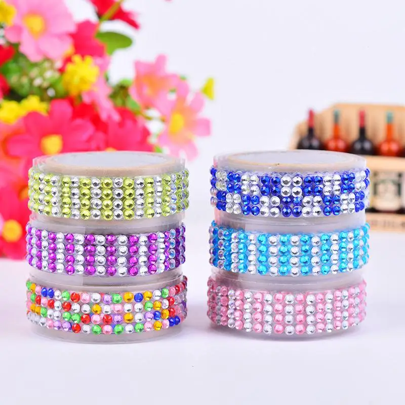 1PCS/Pack Candy Color Rainbow Striped Dots Washi Tape DIY Decorative
