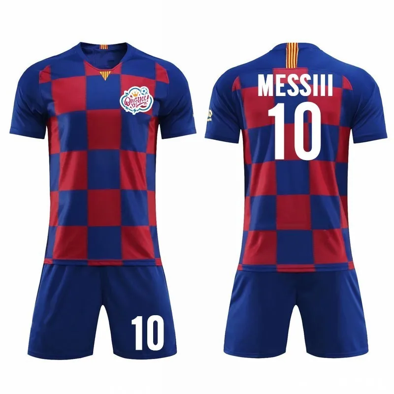 MESSIII DIY قمصان كرة قدم تخصيص الرجال زي موحد لكرة القدم أطقم الفتيان فتاة قصيرة الأكمام الاطفال الأطفال كرة القدم فريق التدريب مجموعة