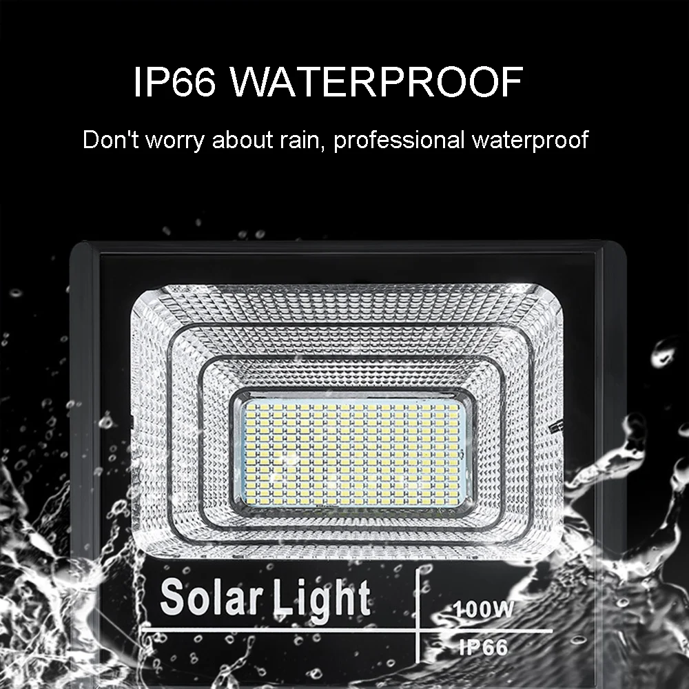 Price LED Solar Light Flood Light 25W 40W 60W 100W 200W Spotlight IP66 White BSOD Auto Solar Lamp Outdoor for Garden Street Garage