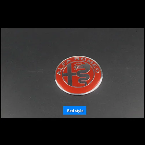 4,0 см 40 мм ALFA ROMEO 159 эмблемы новости Стиль автомобиля Стикеры рулевого колеса Стикеры s Auto Accessories - Название цвета: Красный