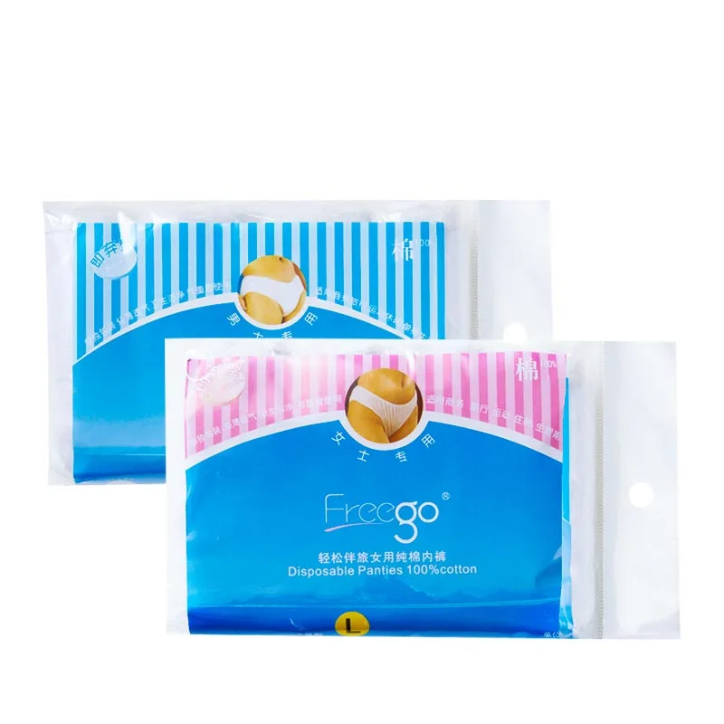 4PCS Travel Cotton Briefs Women Men Sexy Breathable  Underpants Sterilized Disposable Underwear Panties Health Intimate (7)