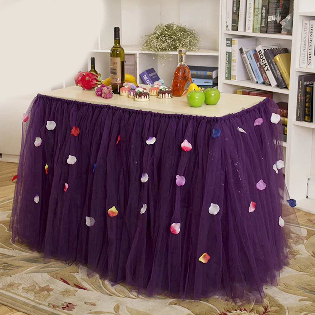 how to attach tulle to a table