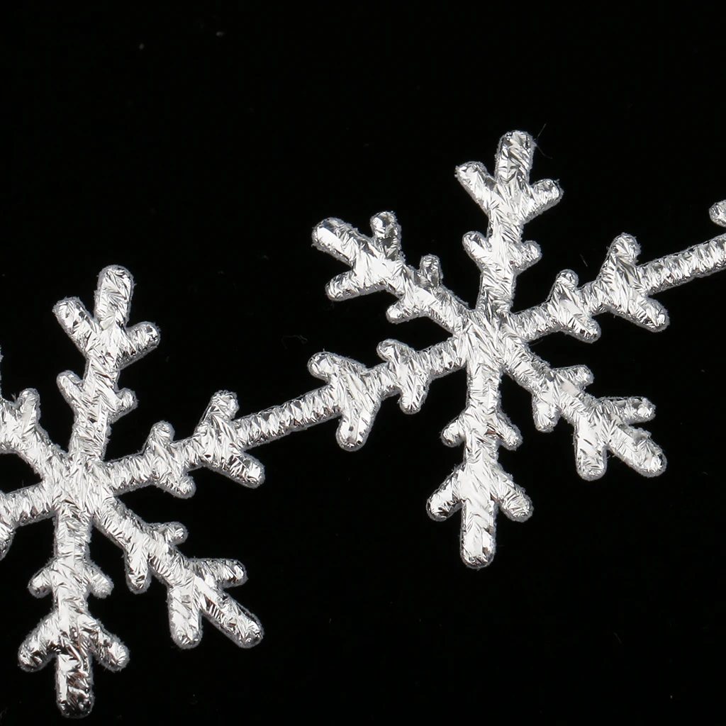 10m Snowflake Christmas Decorations Winter Frozen Festival Ornaments Trims