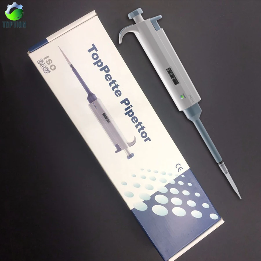10 100ul Lab Pipette, High accurate Single channel Manual Adjustable