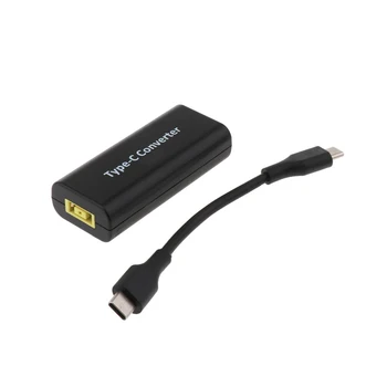 

USB Type C Power Adapter Converter Laptop Power Jack Connector Type-C Charger for Lenovo Macbook