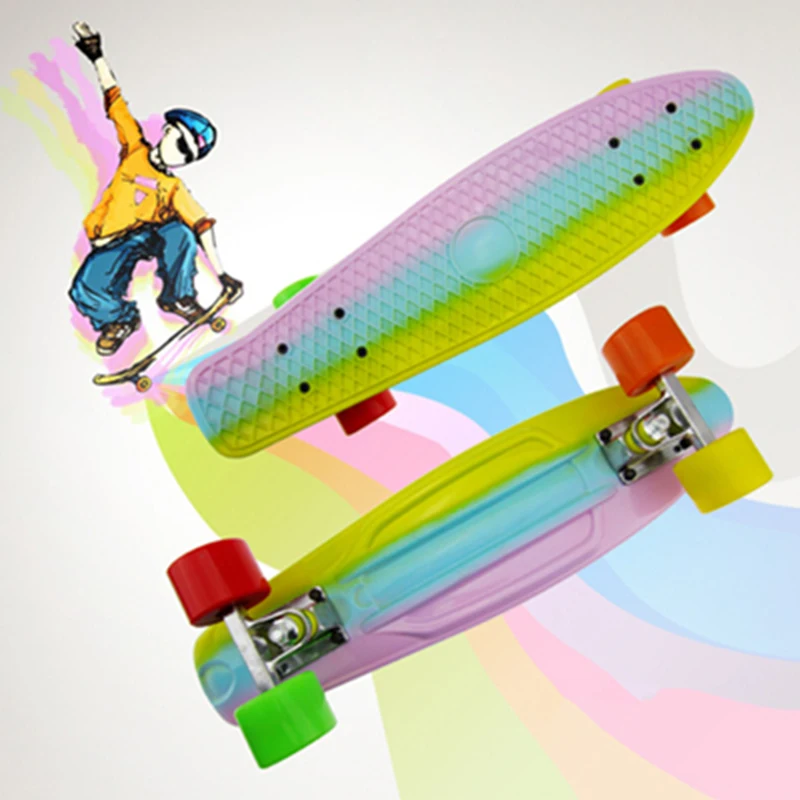 Free Shipping Children's Scooter Mini Cruiser Style Skateboard Complete