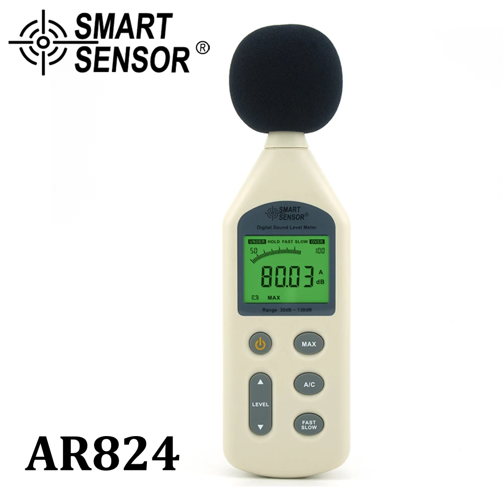 

Digital Sound level meter 30~130db Noise tester Decibel meter logger Noise Audio detector Measuring Instrument db Monitoring