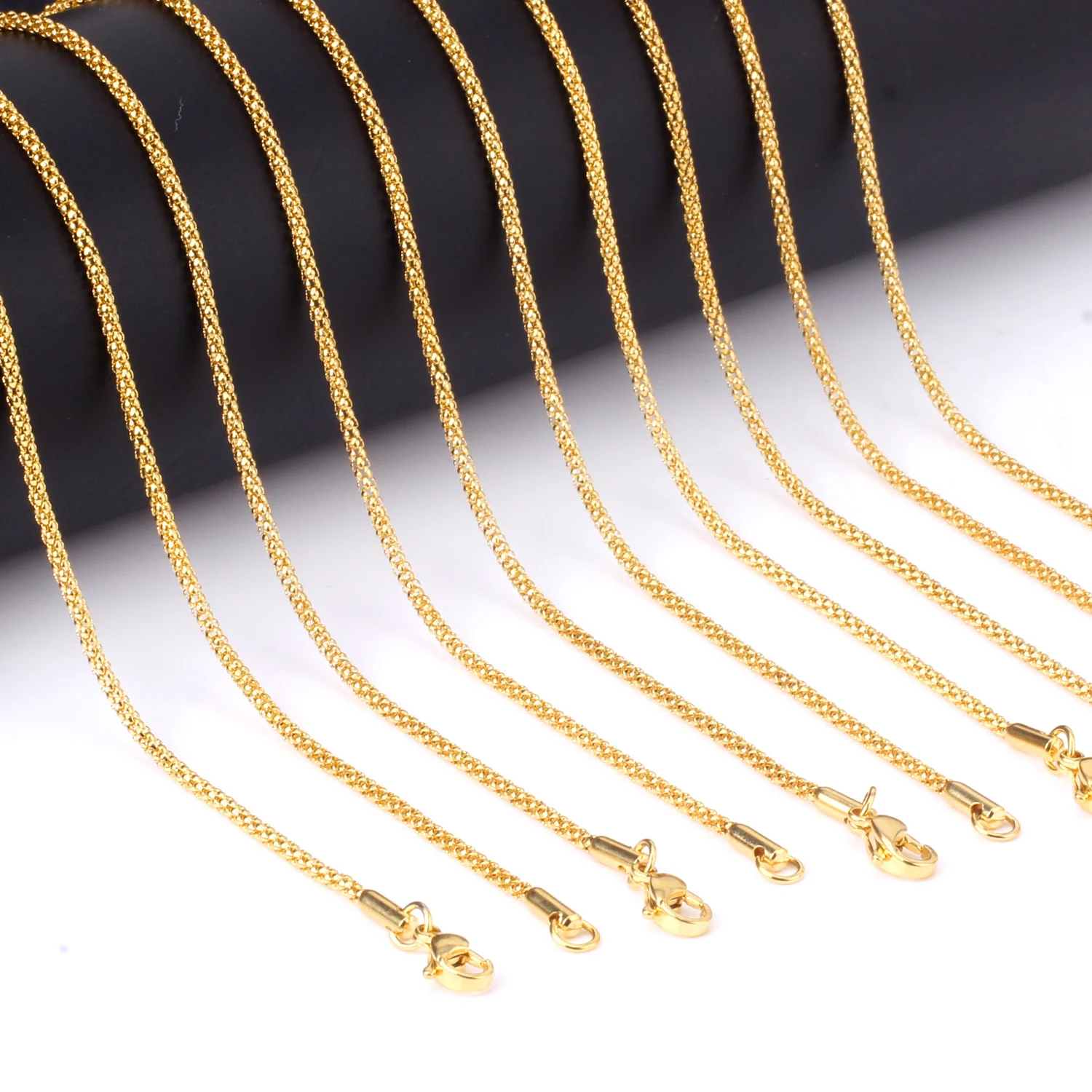 COLOR ON COLORS CHAIN NECKLACE(ピンク)(2SK0657)SV925/K10